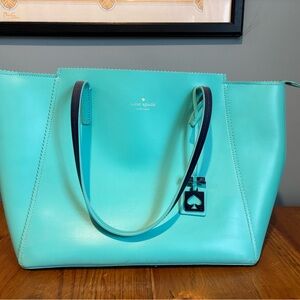 Kate Spade Turquoise Tote Bag